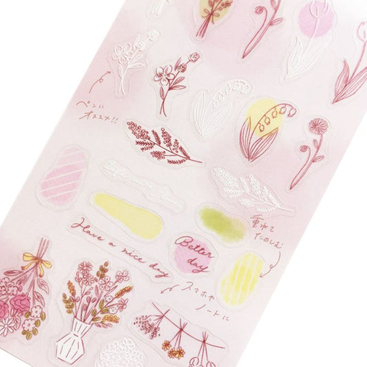 Planner Stickers - Pink Flower