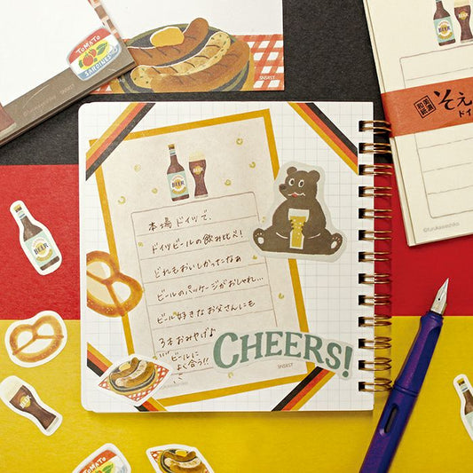 Furukawa Paper / Limited Edition Mini Letter Set - Trip to Germany / Cheers!