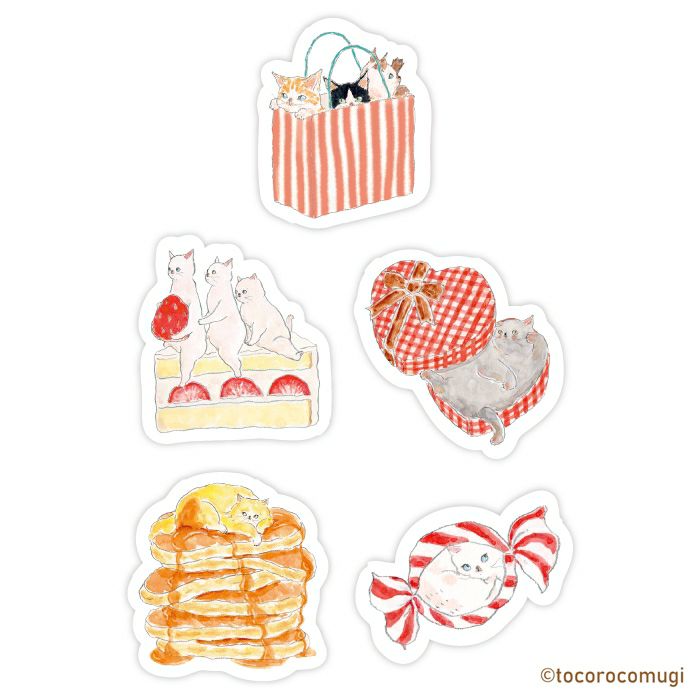 Tocorocomugi / Limited Edition / Flake Stickers - Sweets