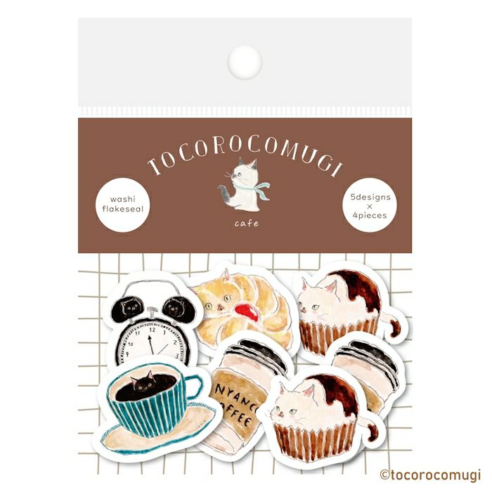 Tocorocomugi / Limited Edition / Flake Stickers - Cafe