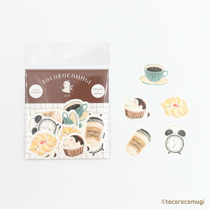 Tocorocomugi / Limited Edition / Flake Stickers - Cafe