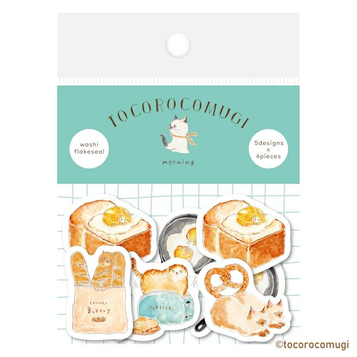 Tocorocomugi / Limited Edition / Flake Stickers - Good Morning