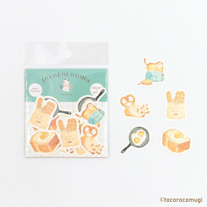 Tocorocomugi / Limited Edition / Flake Stickers - Good Morning