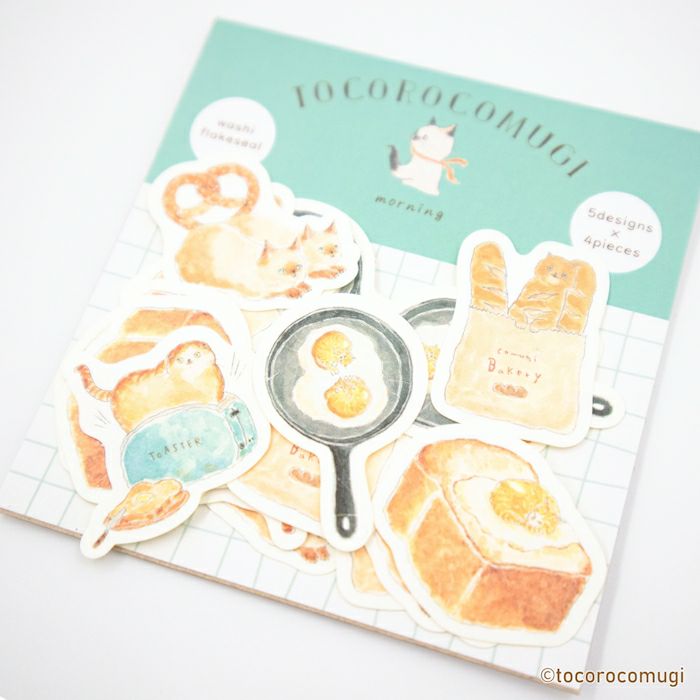 Tocorocomugi / Limited Edition / Flake Stickers - Good Morning