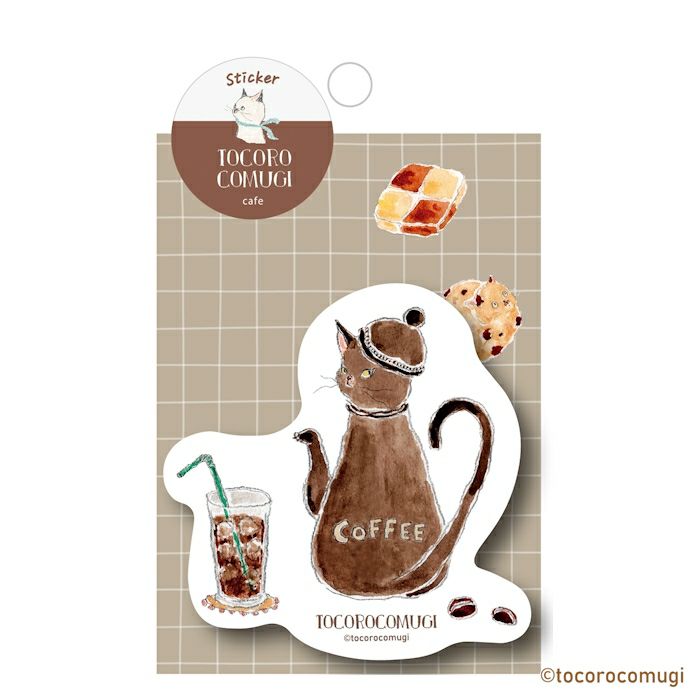 Tocorocomugi / Limited Edition / Vinyl Sticker - Cafe