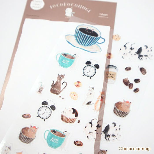 Tocorocomugi / Limited Edition / Planner Stickers - Cafe