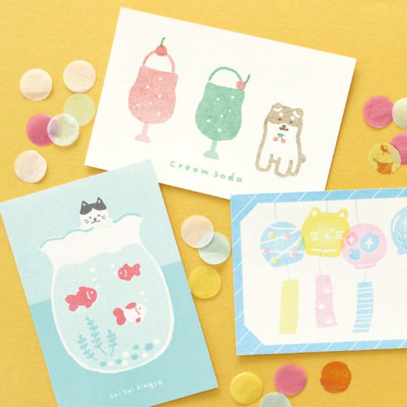 Summer Limited / Furukawa Paper / Postcard - Cream Soda