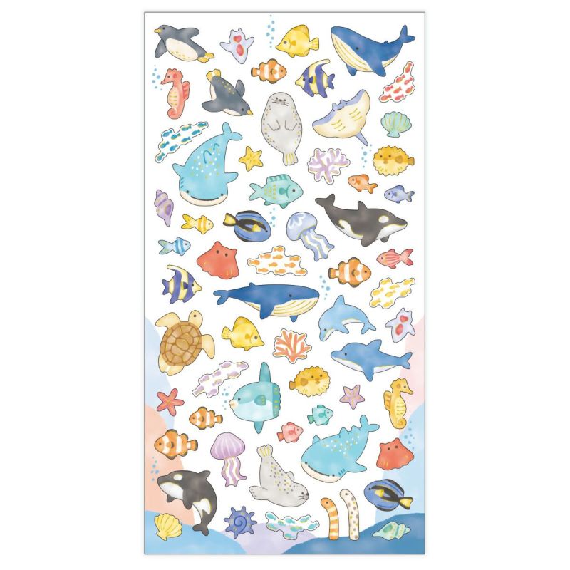 Summer Limited / Mind Wave / Puffy Stickers - Aquarium