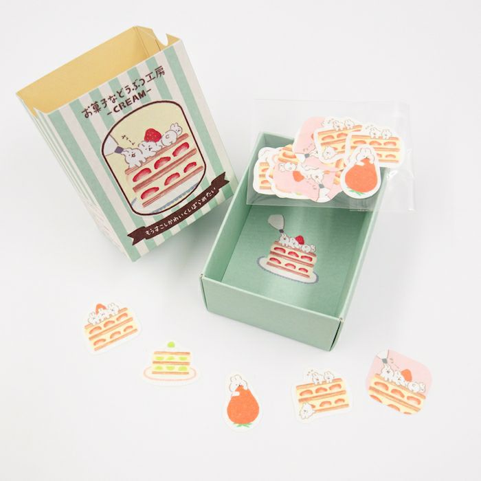 Furukawa Paper / Flake Stickers in Paper Box - Bunny