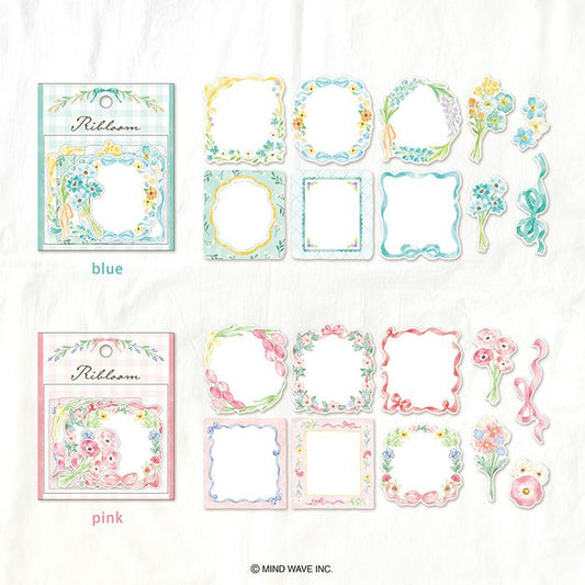 Mind Wave / Flake Stickers - Blue Flower Frames