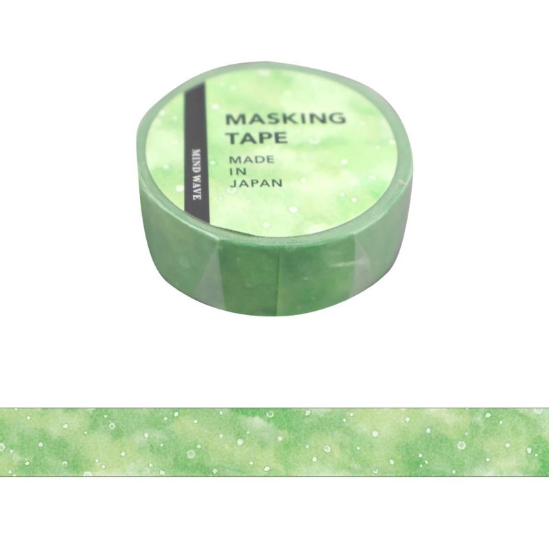 Mind Wave / Washi Tape - Green Dot