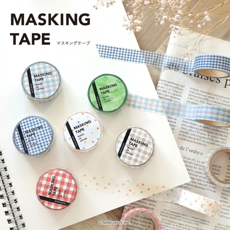 Mind Wave / Washi Tape - Checked Pattern