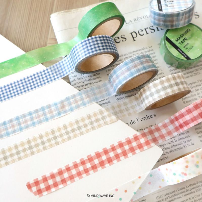 Mind Wave / Washi Tape - Green Dot