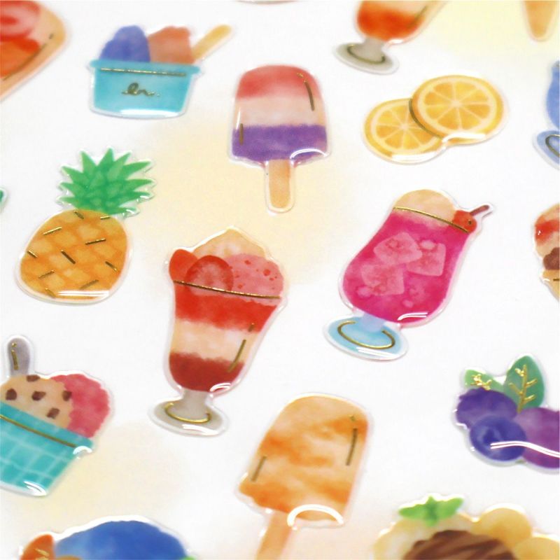 Summer Limited / Mind Wave / Puffy Stickers - Summer Sweets