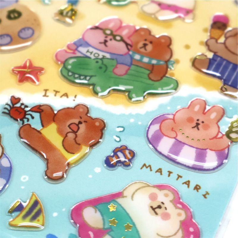 Summer Limited / Mind Wave / Puffy Stickers - Vacation