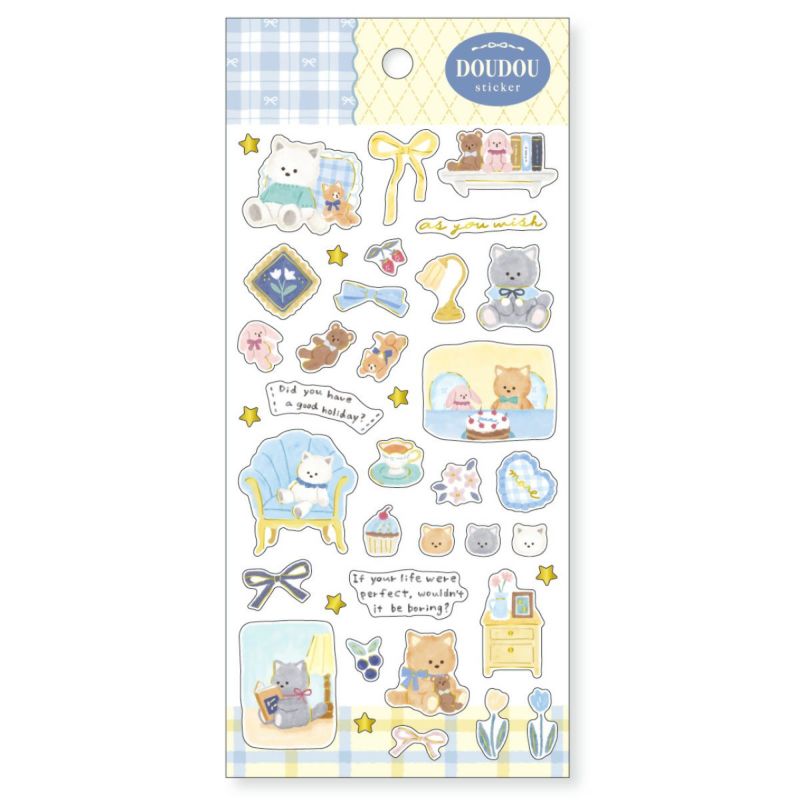 Mind Wave / Animal Stickers - Cat's Cozy Home