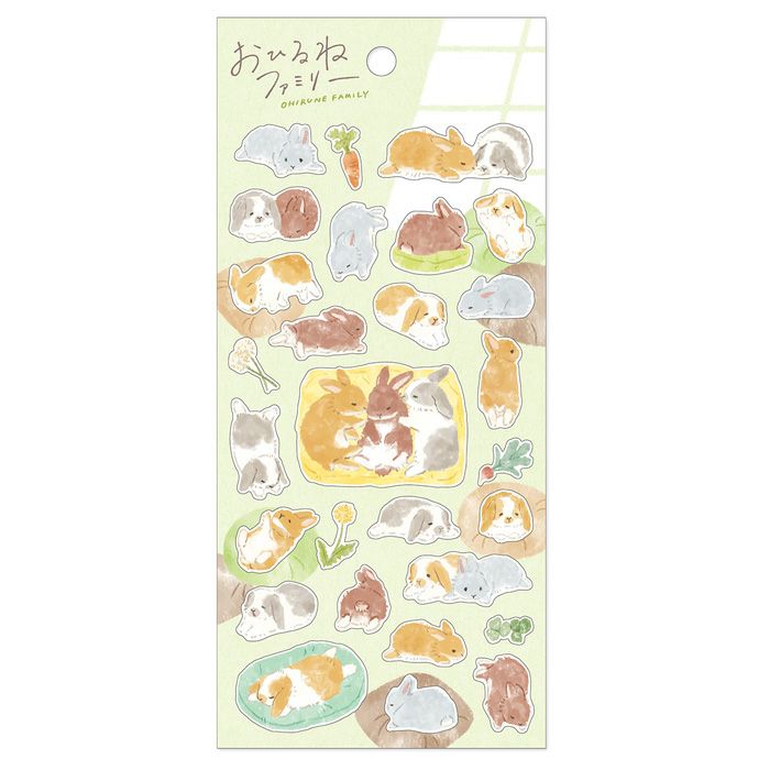 Mind Wave / Animal Stickers - Nap Time Bunny