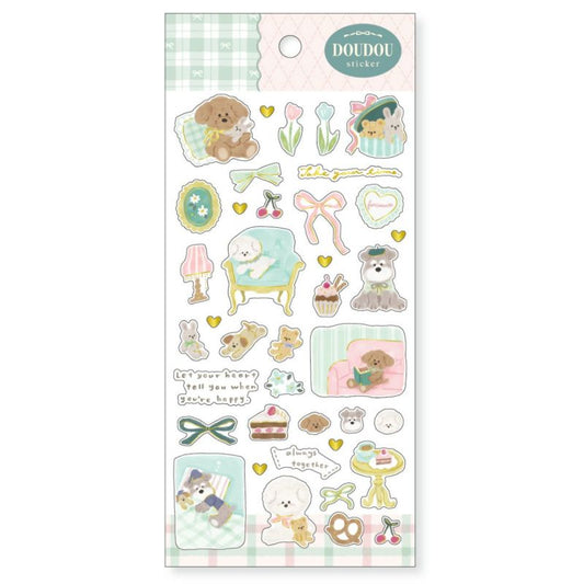 Mind Wave / Animal Stickers - Dog's Cozy  Home