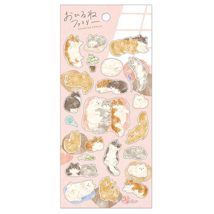 Mind Wave / Animal Stickers - Nap Time Cat