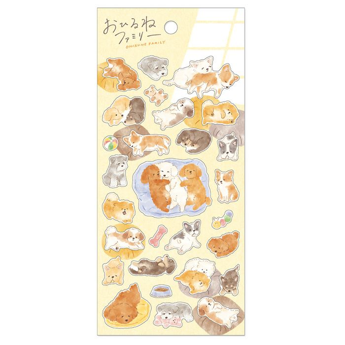 Mind Wave / Animal Stickers - Nap Time Dog