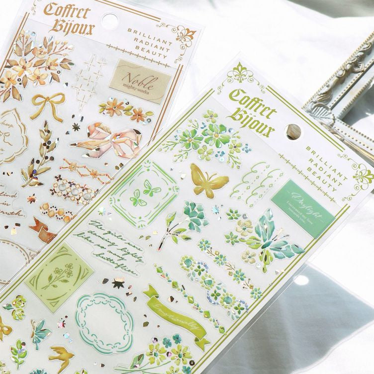 Mind Wave / Shiny Stickers - Green