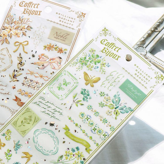 Mind Wave / Shiny Stickers - Green