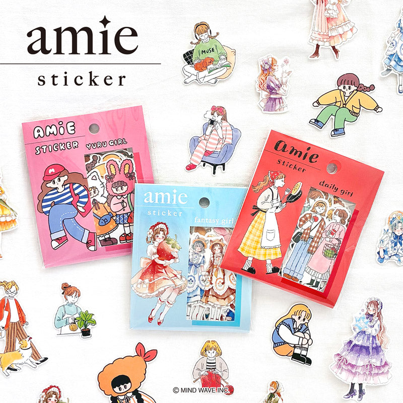 Mind Wave / Amie Flake Stickers - Yuru Girls