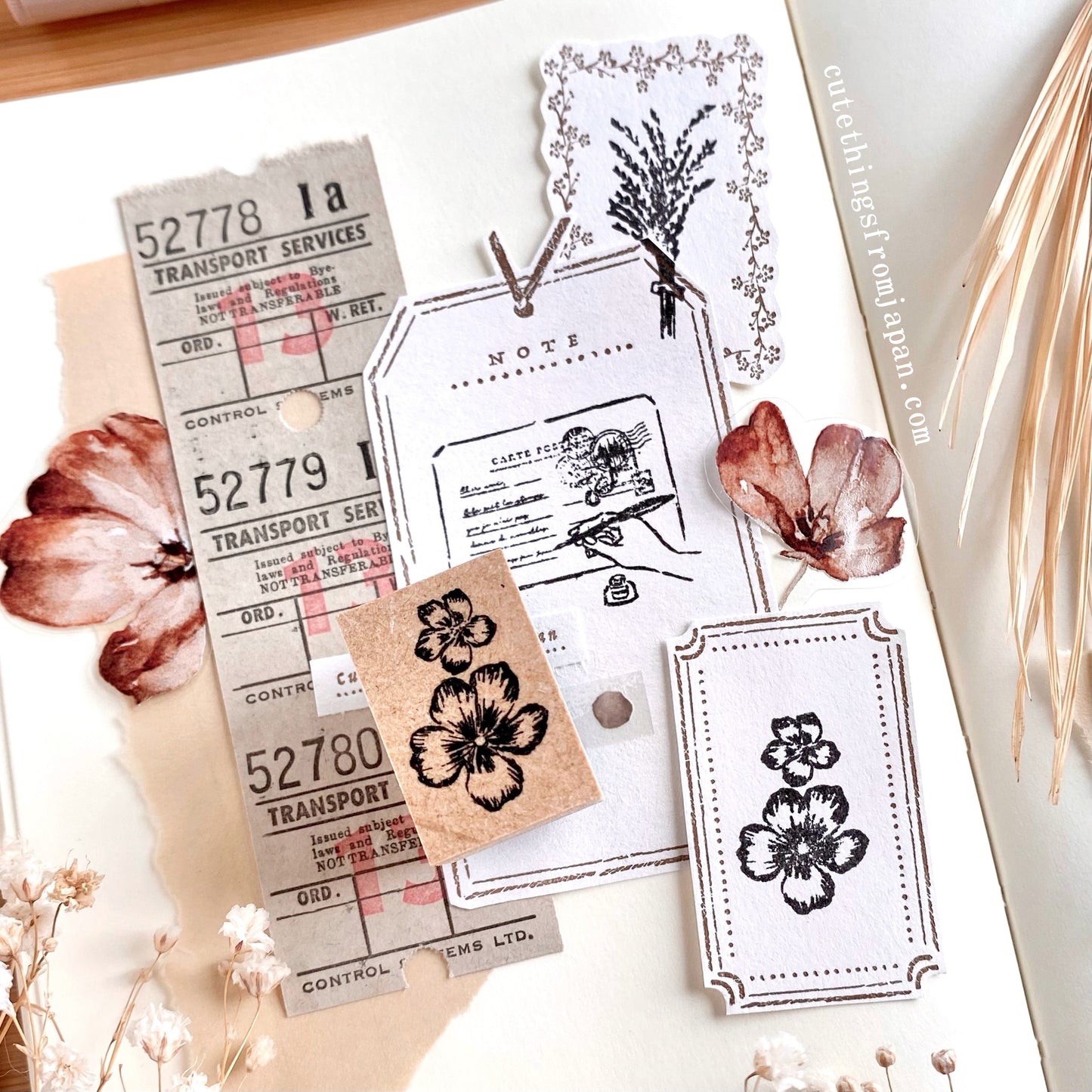 CTFJ x Oeda Letterpress Rubber Stamp Set - Letter