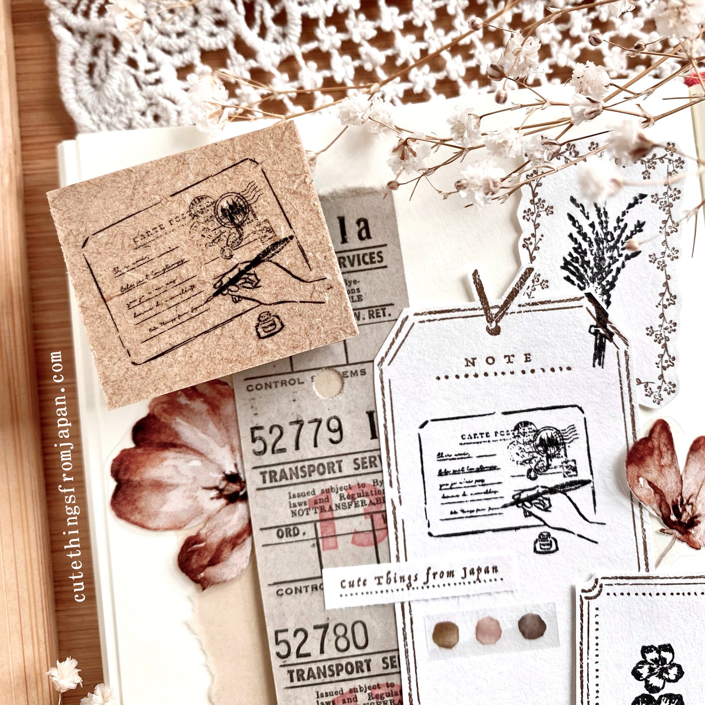 CTFJ x Oeda Letterpress Rubber Stamp Set - Letter