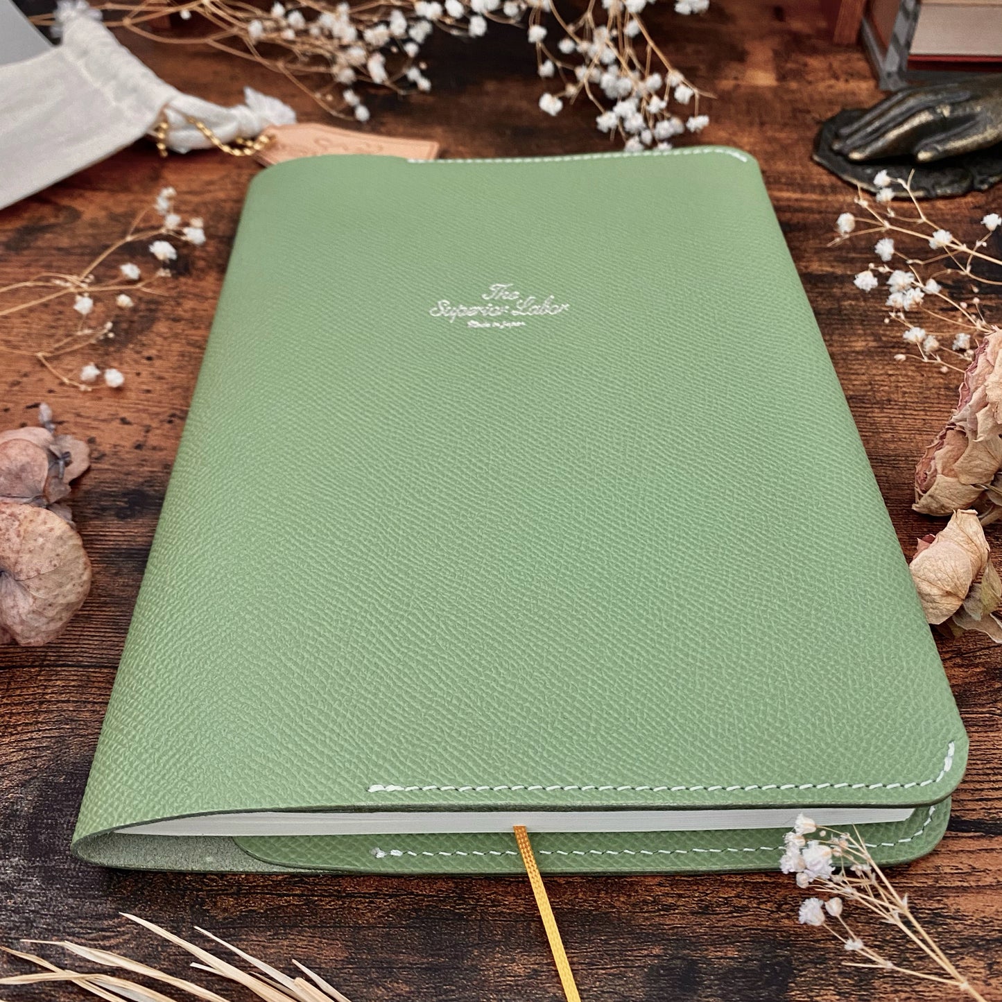 Limited Edition / The Superior Labor / Calf Leather Notebook Cover (A5) - Green