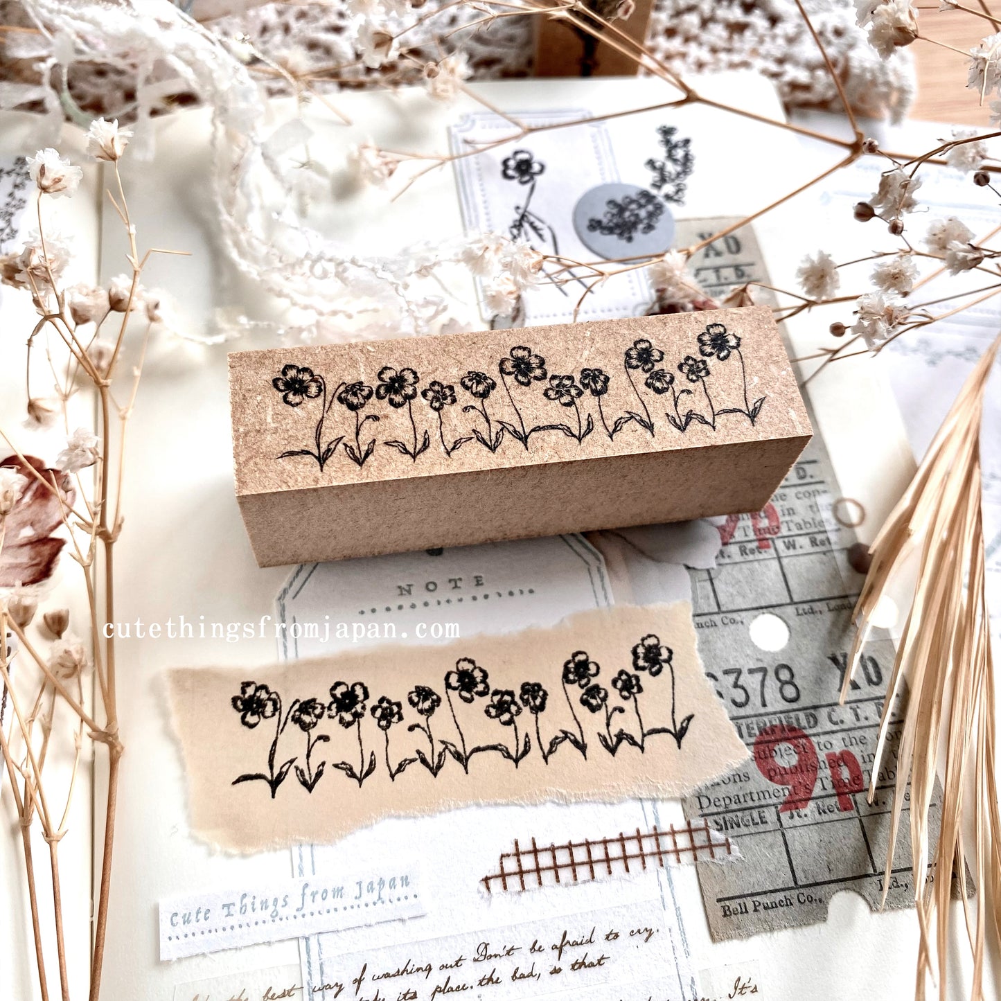 CTFJ x Oeda Letterpress Rubber Stamp Set - Letter