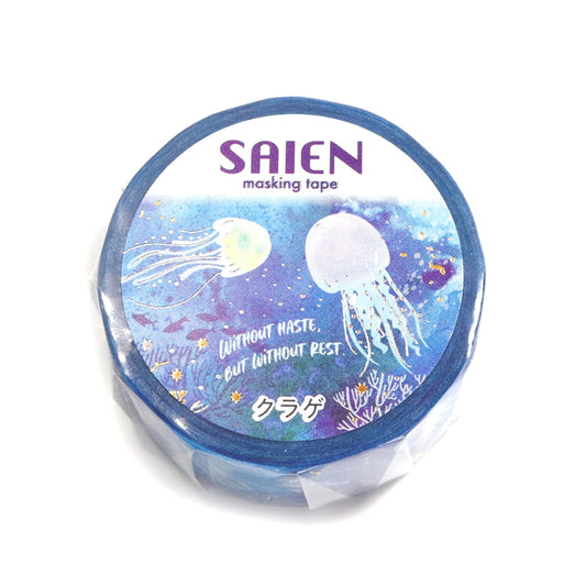 SAIEN / Shiny Washi Tape - Jelly Fish