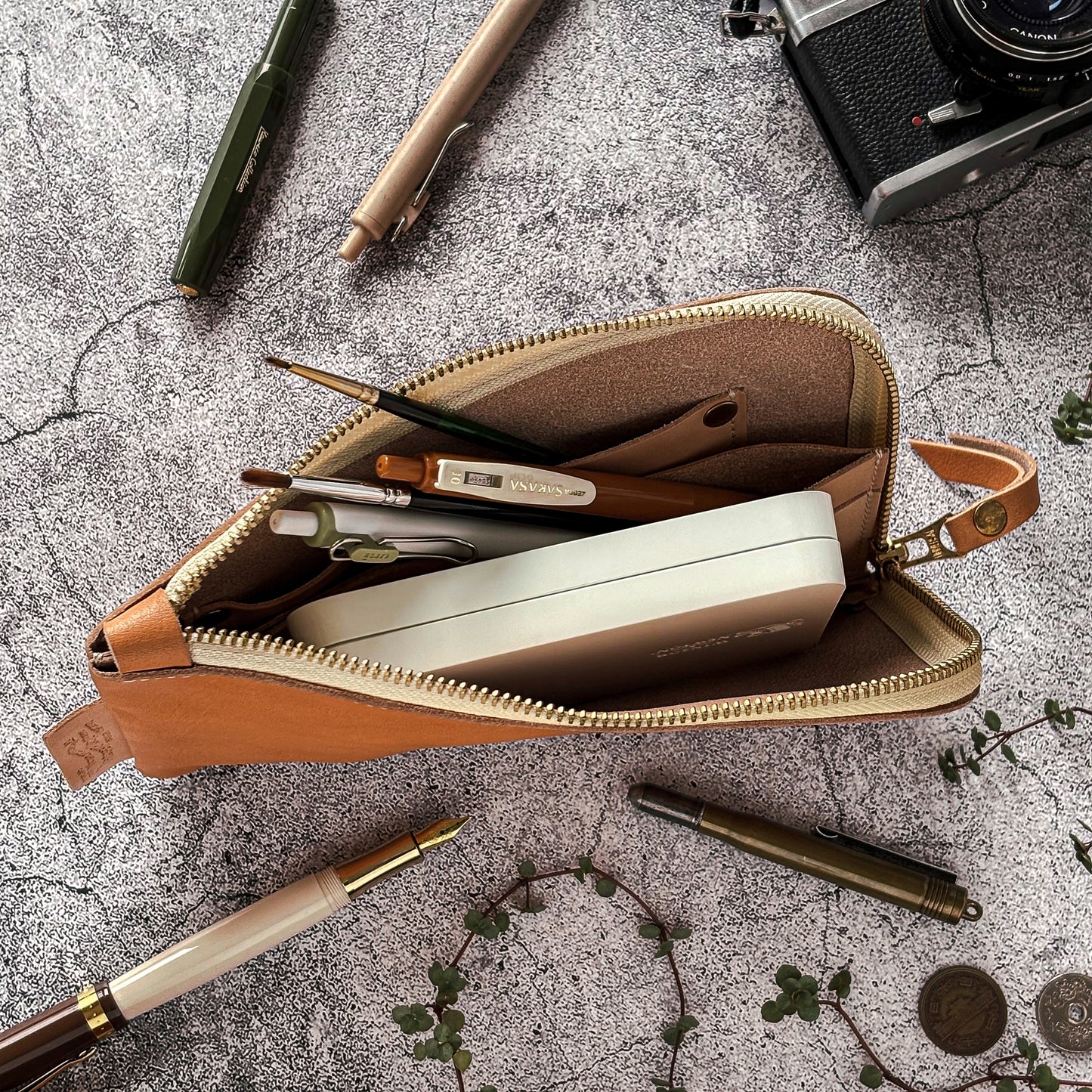 TSL x eric x CTFJ / Utility Leather Pouch
