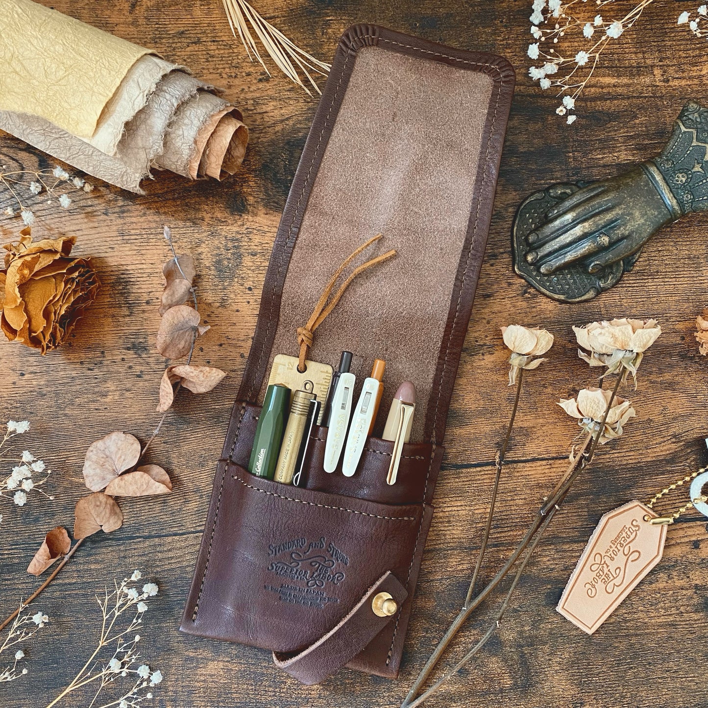 The Superior Labor Leather Tool Holder - Dark Brown
