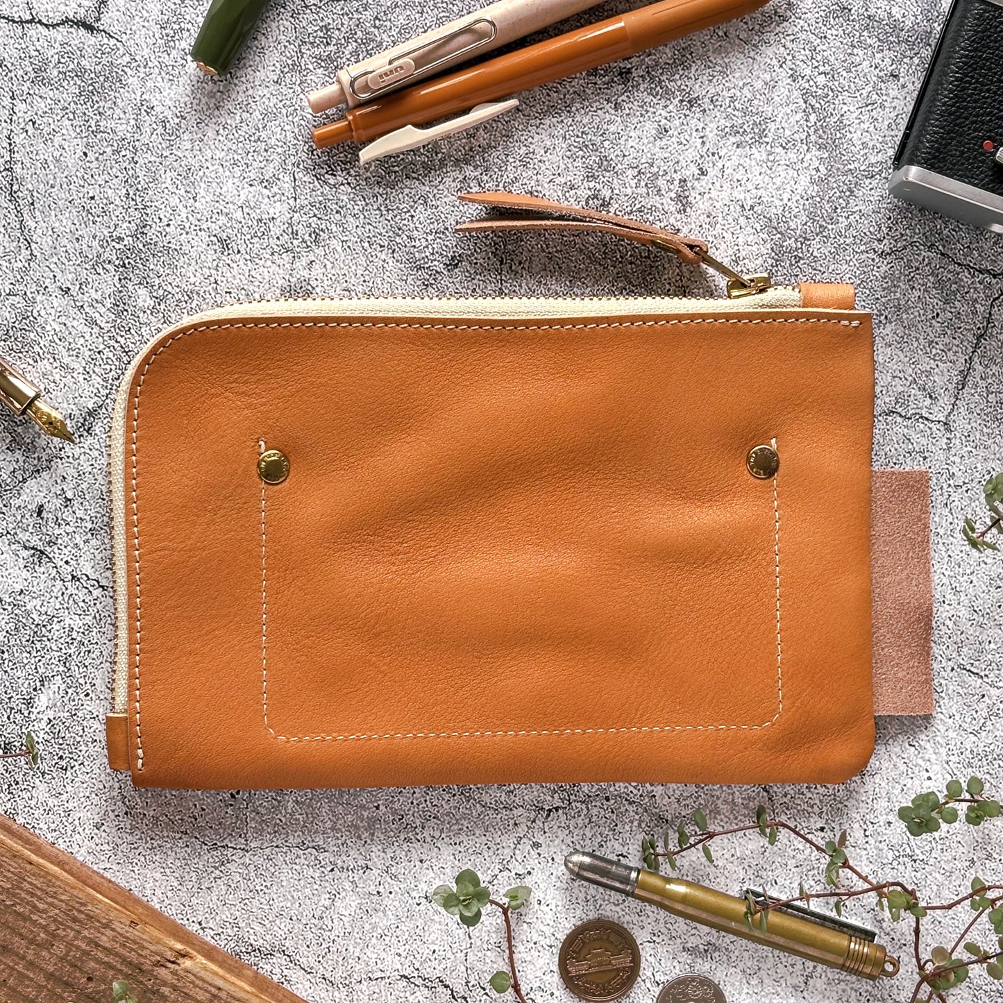 TSL x eric x CTFJ / Utility Leather Pouch