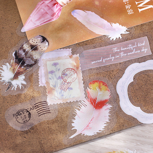 Museum Flake Stickers - Feather