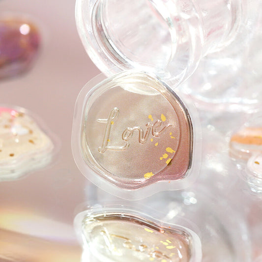 Sealing Wax Flake Stickers - Brown