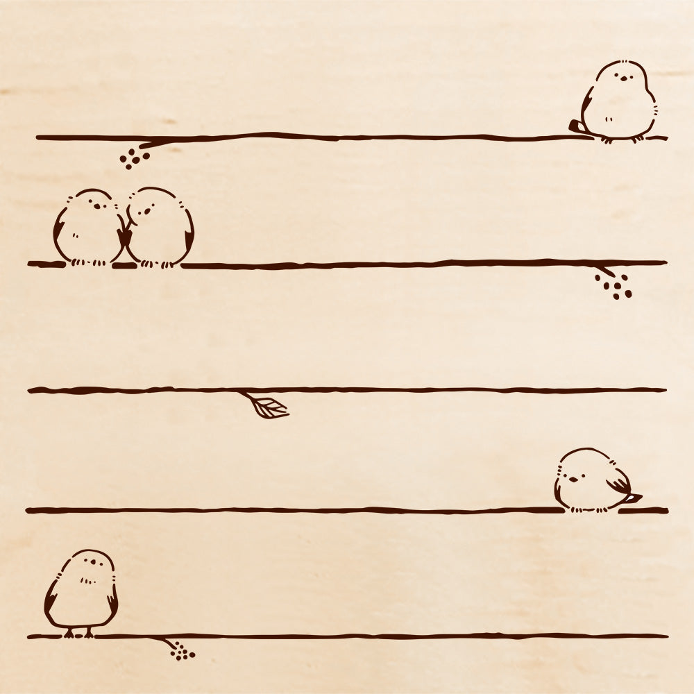 Square Rubber Stamp - Taking a Rest