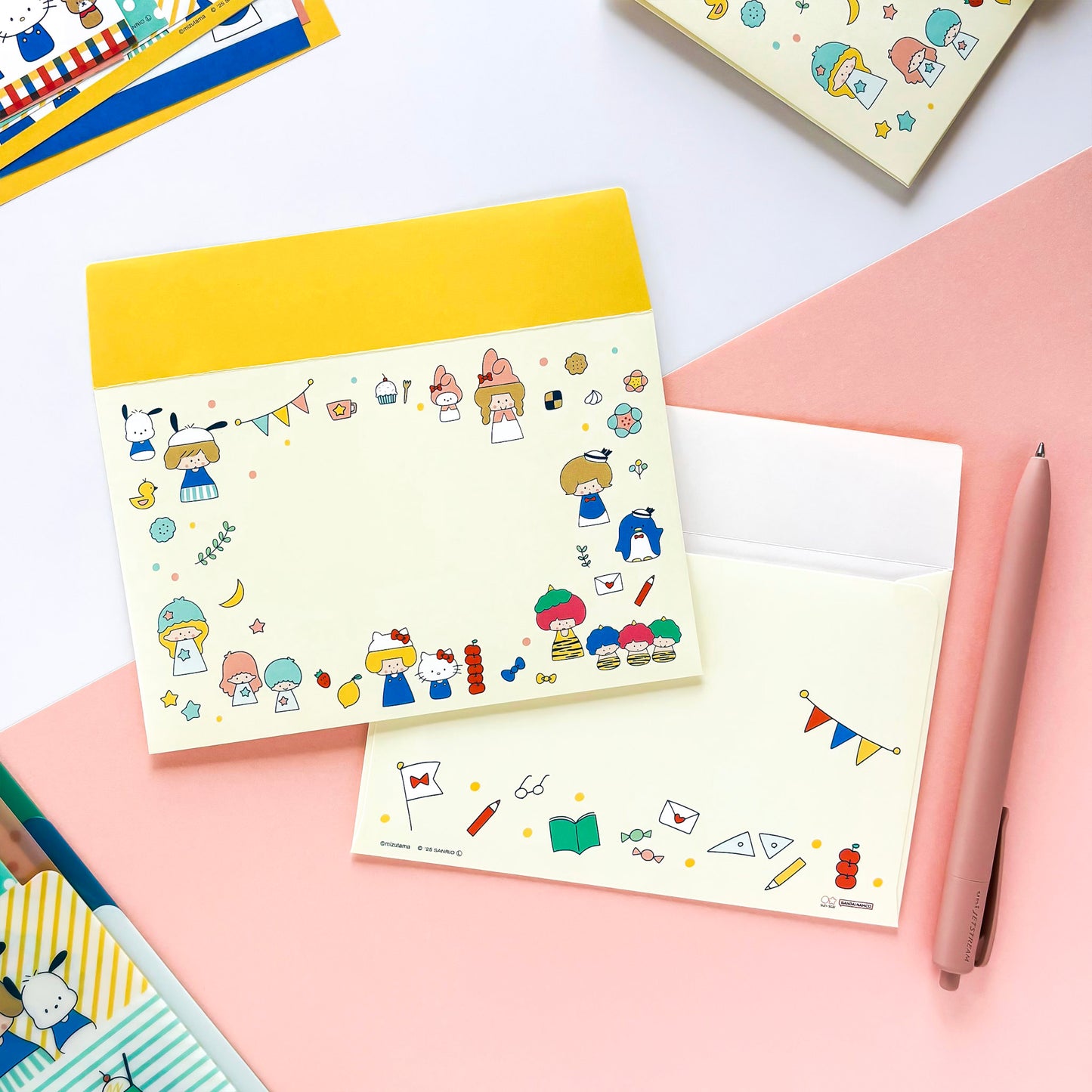 mizutama / Limited Edition Mini Letter Set - Sanrio All Stars