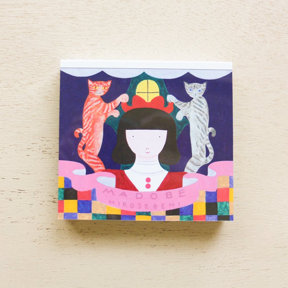 Hirose Beni Square Memo Pad - By the window