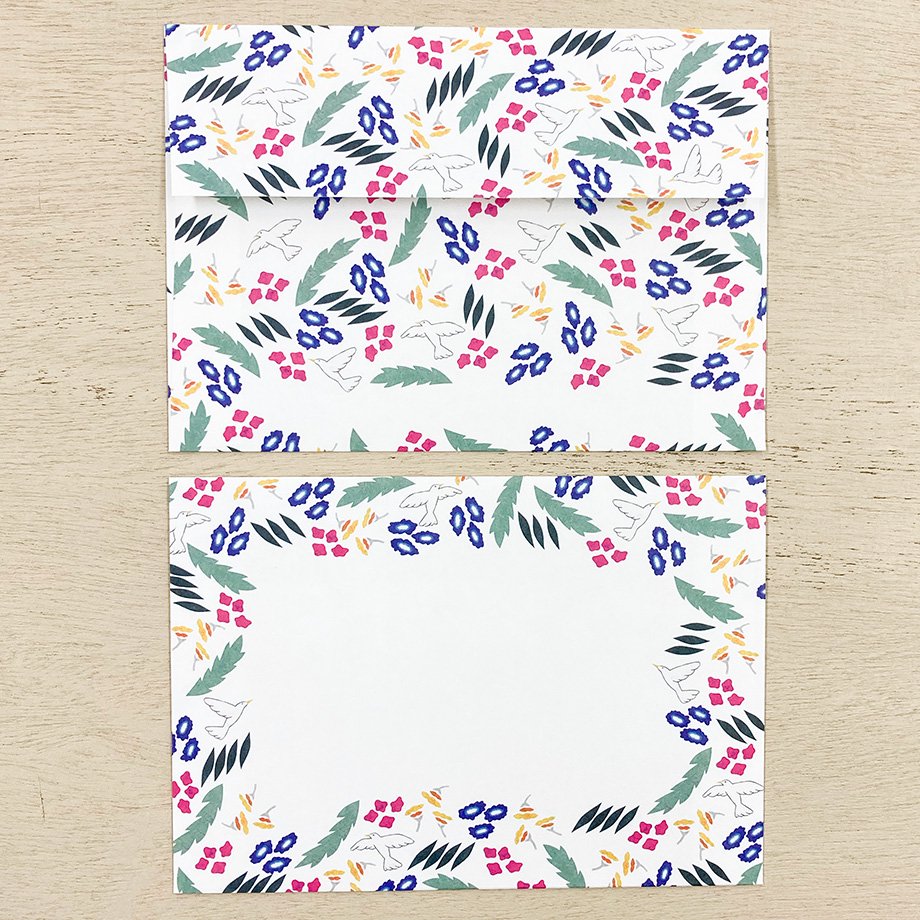 Chihiro Yasuhara Envelope Set - Botanical
