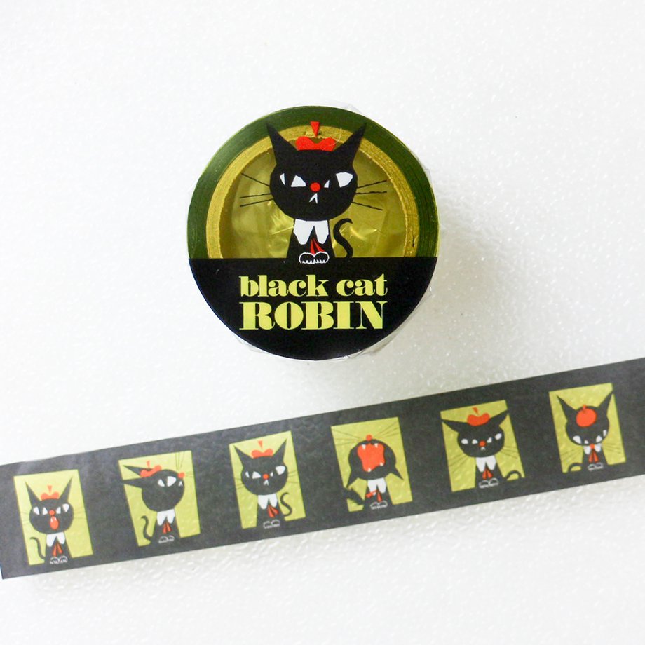 Black Robin Clear Tape - Faces