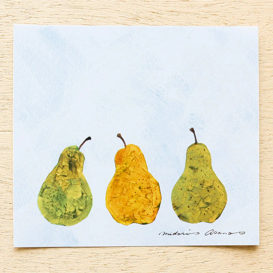 Midori Asano Square Memo Pad - Fruits