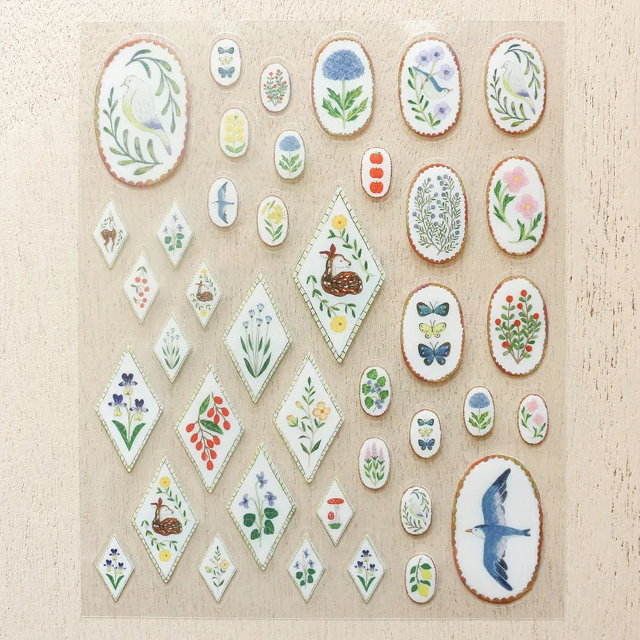 Midori Asano Stickers - Birds Song × Deer Dream