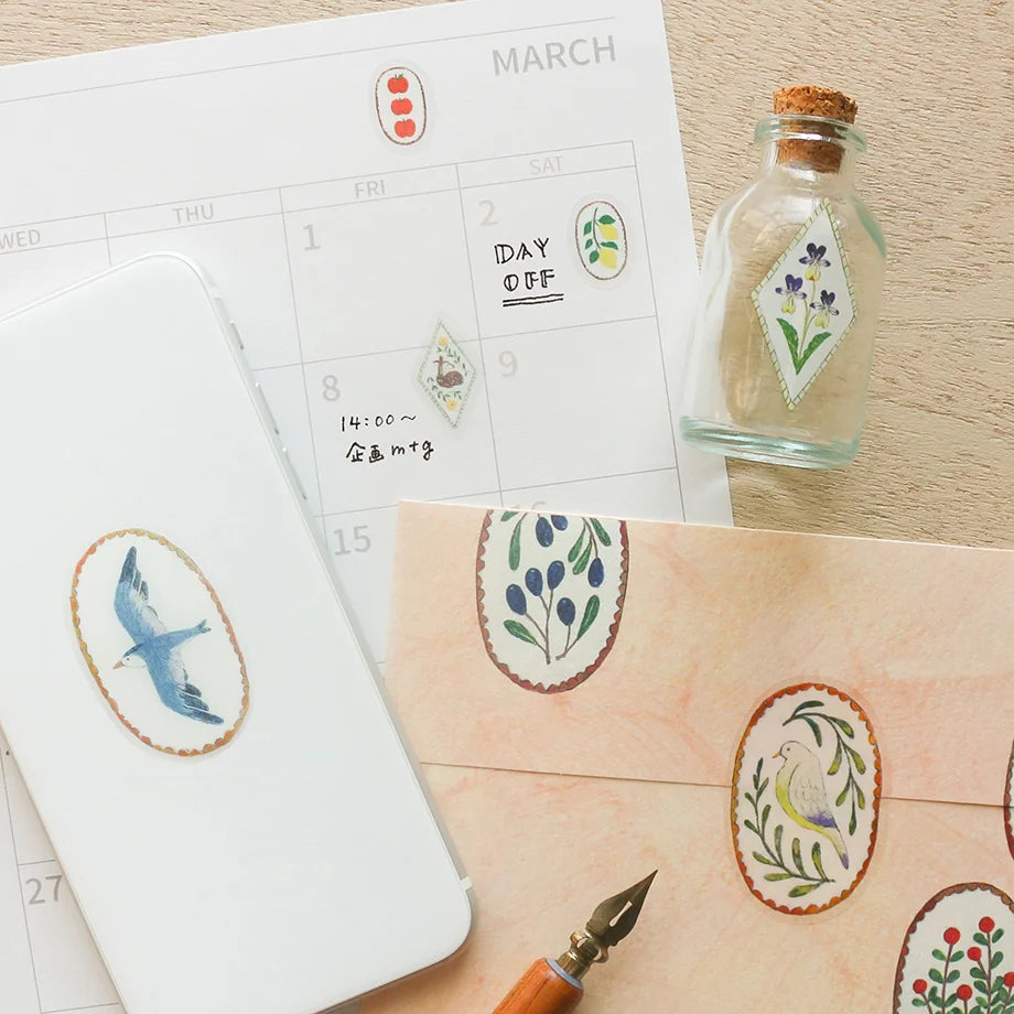 Midori Asano Stickers - Birds Song × Deer Dream
