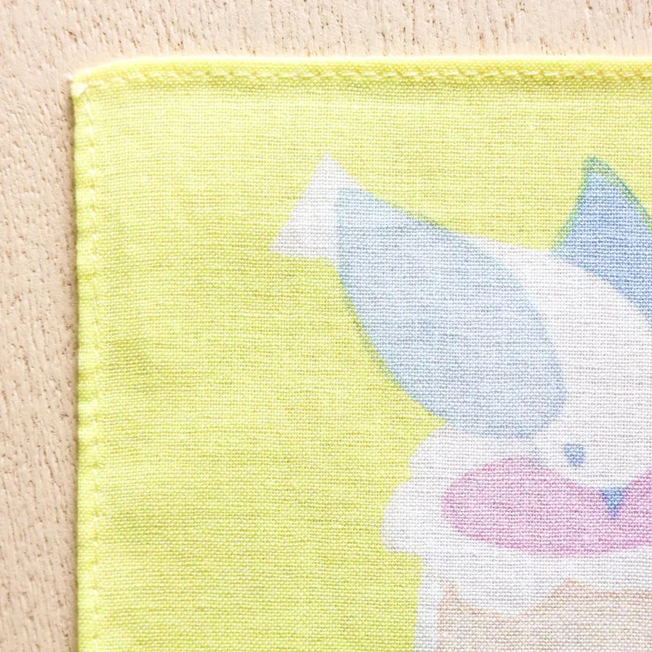 Yuka Hiiragi Cotton 100% Handkerchief - Flower and Warz