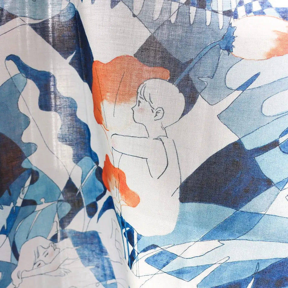 Sayuri Fujimaki Cotton 100% Handkerchief - Secret Rainforest