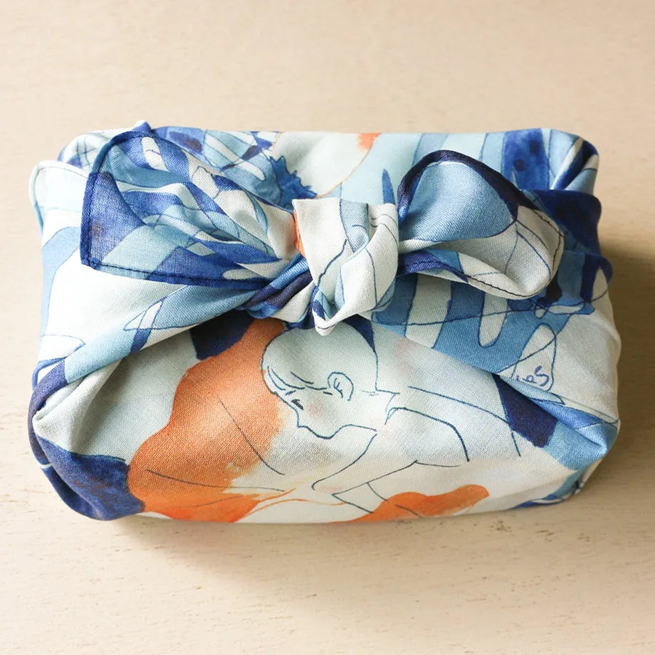Sayuri Fujimaki Cotton 100% Handkerchief - Secret Rainforest