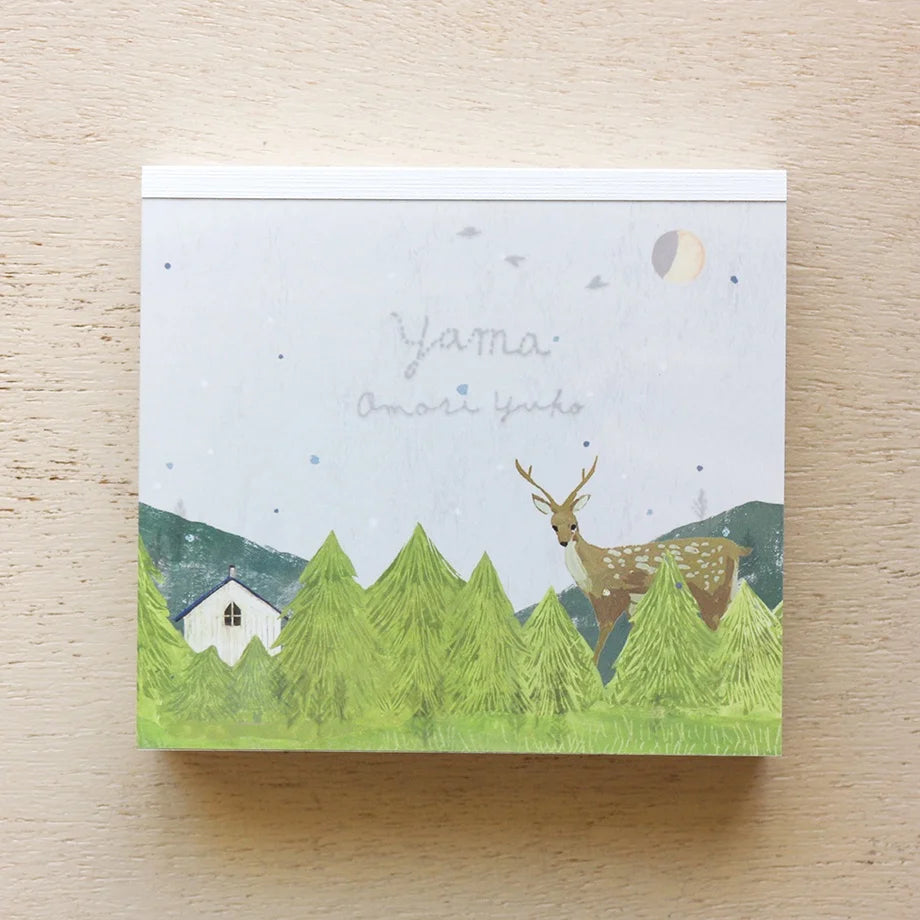 Yuko Omori Square Memo Pad - Mountain