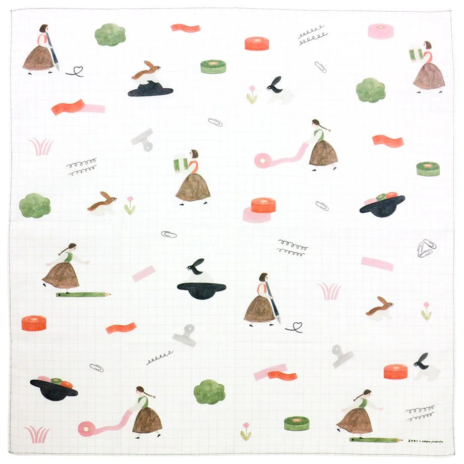 Necktie / Cotton 100% Handkerchief - On the Desk